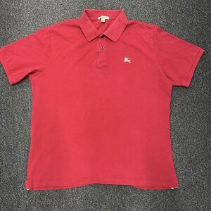 $390 Burberry Polo XL Monogram Equestrian Knight Embroidered Men’s